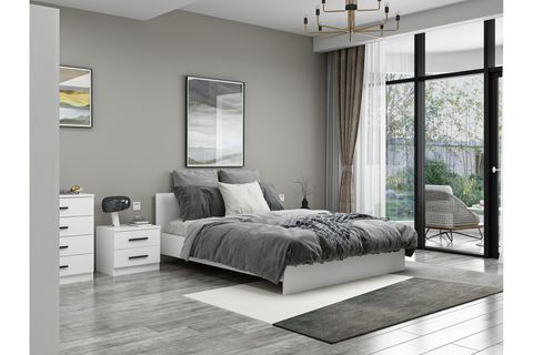 KALE210 YATAK ODASI TAKIMI, BEYAZ, 5 KAPAKLI, SET 115