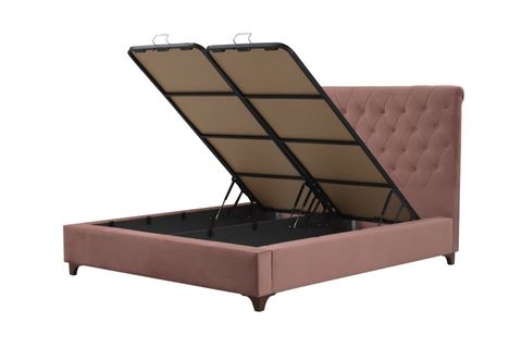 DELUXE BAZA+BAŞLIK, GÜL KURUSU, 160X200