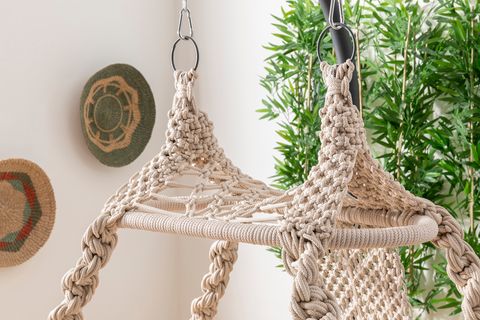 VİENO HOME GARDEN MAYA MAKROME İKİLİ SALINCAK, CAPPUCCİNO