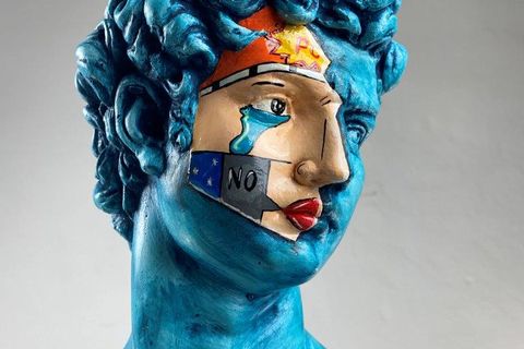 DAVID OCEANIC POP ART DEKORATİF ROMA YUNAN HEYKELLERİ