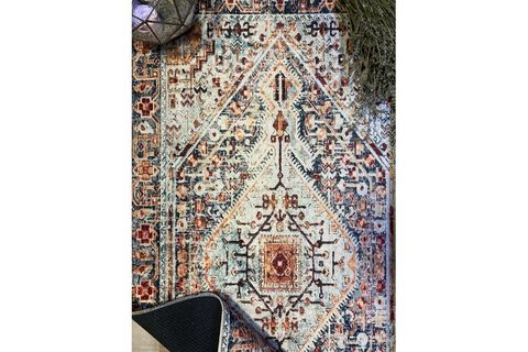 VİNTAGE HALI SOFT RENKLİ KİLİM MOTİFLİ DİJİTAL BASKILI HALI 80X150