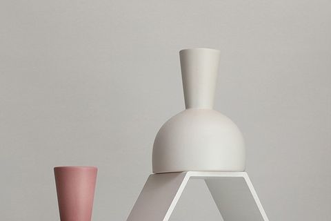 BEİGE & STONE LAURA PURE İSKANDİNAV DEKORATİF BEYAZ VAZO