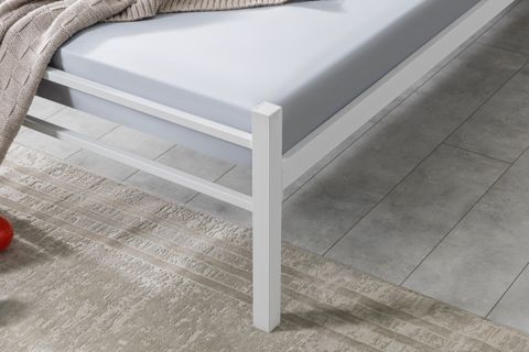 EVGER METAL KARYOLA, K90, BEYAZ, 100X200