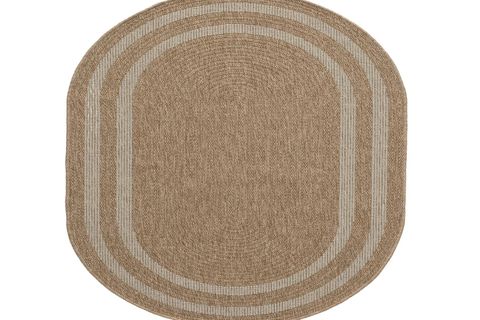 DİA ANTİBAKTERİYEL OVAL JÜT HALI, BEYAZ 668 160X230 CM