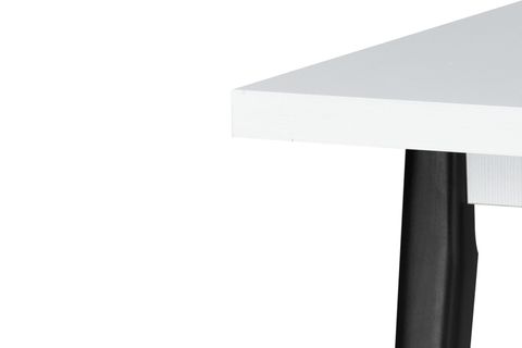 AVANOS MDF SABİT MUTFAK MASASI, 60X90 CM, BEYAZ SİYAH