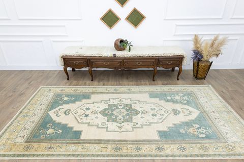 SOHO ANTİQ KİSE TAŞPINAR DESENLİ EL DOKUMA YÜN HALI, 171X315