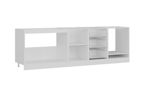 MİNAR 260 CM MUTFAK DOLABI BEYAZ 260-B6-ALT MODÜL