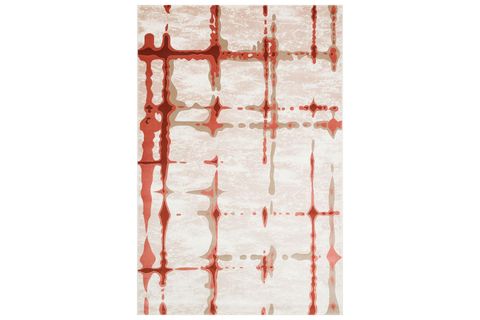 KREM İÇİNDE KİREMİT DESENLI HALI, 160X230