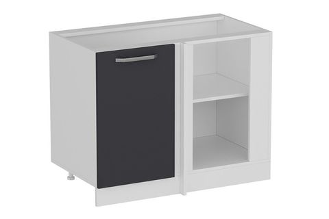 MİNAR MUTFAK DOLABI ALT MODÜL, ANTRASİT BEYAZ