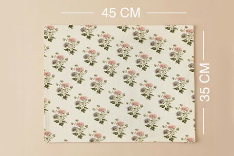 SOFT FLORA PAMUKLU DÖRT ADET AMERİKAN SERVİSİ