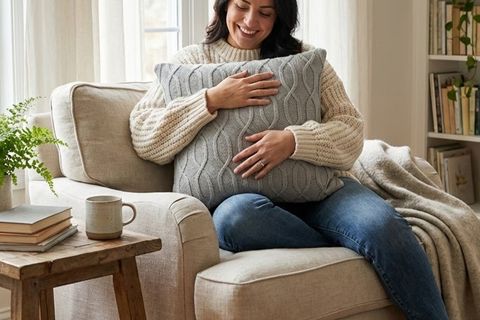 TRİKO PAMUK KIRLENT KILIFI, GRİ