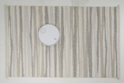 4K INFİNİTY COLLECTİON MODERN MAKİNE HALISI 02, WHİTE BEİGE, 80X150 CM
