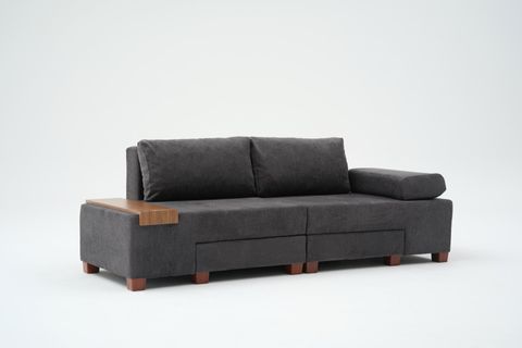 PERENNA YATAKLI ÜÇLÜ KOLTUK, ŞÖNİL, ANTRASİT