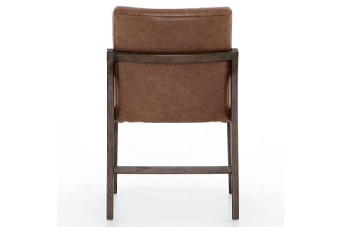 LOOKS DERİ AHŞAP SANDALYE,  KAHVERENGİ