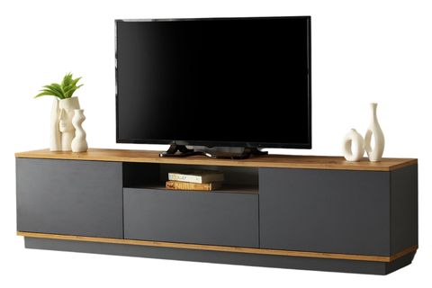VEGA DOLAPLI TV SEHPASI, GRİ, 180 CM