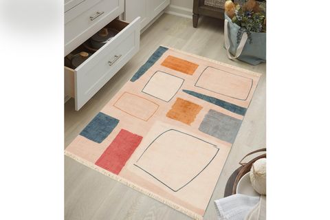 GEO BASKILI DOKUMA TABAN HALI, 150 YNG, 150X230 CM