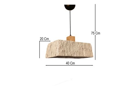 MONALİTHA HANDMADE KARBON BETON AVİZE
