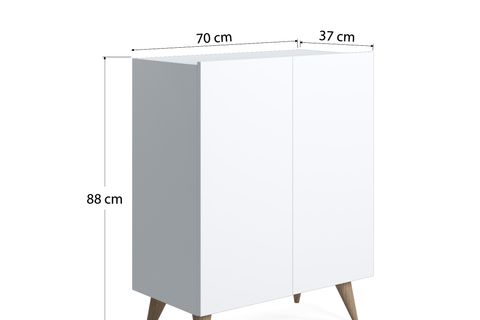 RUUM STORE BY DOĞTAŞ FORTE AYAKKABILIK ÇOK AMAÇLI DOLAP OPAK BEYAZ