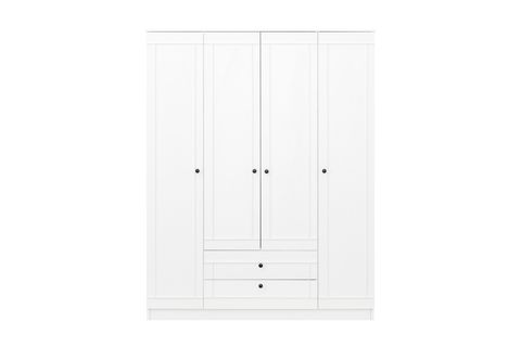 LİA GARDIROP 4 KAPAKLI, BEYAZ, 180 CM