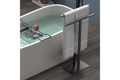 GEMMA SİYAH METAL AYAKLI HAVLULUK