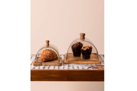 THE MİA MADERA DİKDÖRTGEN KEK SAKLAMA FANUSU 15X19X19 CM