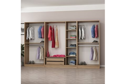 MİNAR KALE GARDIROP 14,  7 KAPAKLI,  190 CM