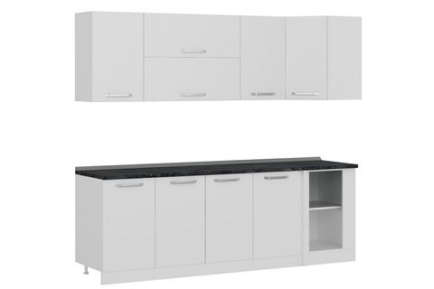 MİNAR 240CM KÖŞE MUTFAK DOLABI BEYAZ K240B2