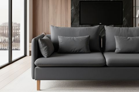 BUDAPEST MODÜLER ÜÇLÜ KOLTUK, ANTRASİT