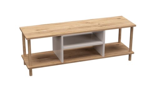 TİVO TELEVİZYON SEHPASI, BEYAZ KAPAKLI, 120 CM