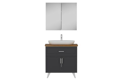 SANYA BANYO DOLABI AY2K1Ç15, ANTRASİT, 85 CM