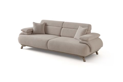 ALASKA SIRT MEKANIZMALI KASALI ÜÇLÜ KOLTUK, BEJ