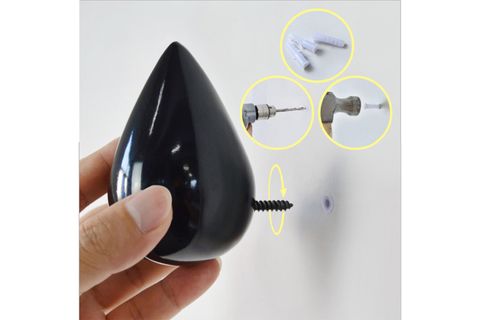 DAMLA ŞEKİL MODERN DUVAR DEKORU ASKILIK, SİYAH