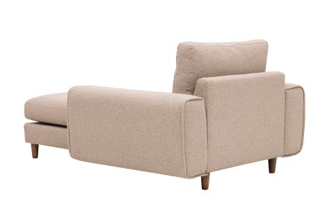 MERLİN DAYBED, FİTİLLİ KOL, NATUREL AYAK, RECYCLED KUMAŞ, CAPPUCİNO