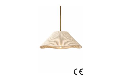 RAYEN HANDMADE TEKLİ SARKIT EKRU AVİZE