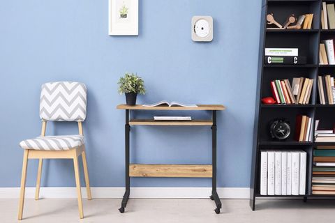 YÜKSEKLİK AYARLI KLAVYELİKLİ LAPTOP SEHPASI, ÇAM, 70X40