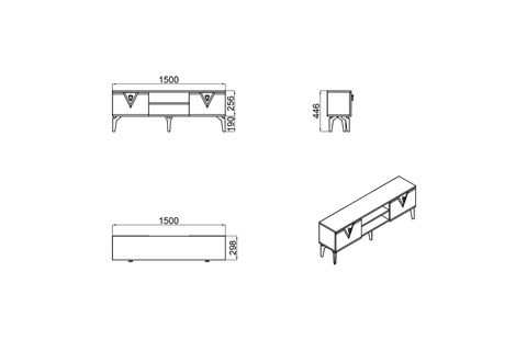 YENGİ TV ÜNİTESİ, BEYAZ ALTIN