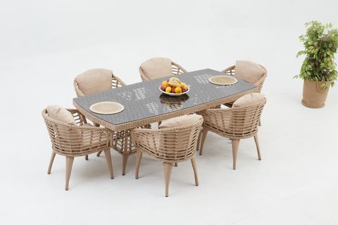 LİNDA BAHÇE YEMEK MASASI TAKIMI