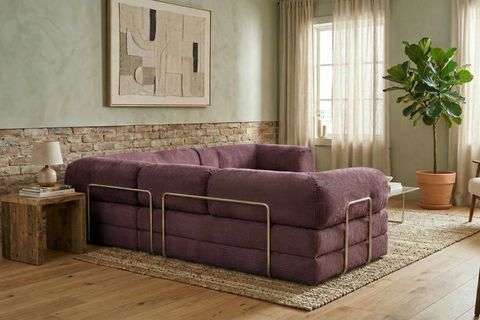 LEGOM MODÜLER YATAKLI AKTİVİTE KÖŞE KOLTUK MOR, 200X300