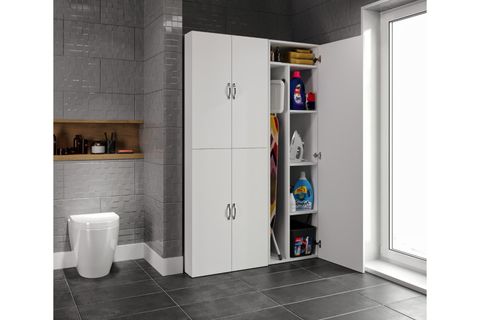 CABANA ÇAMAŞIR VE KURUTMA MAKİNESİ DOLABI BÖLMELİ