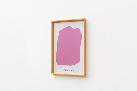 COLORS OXYDE ORANGE ROSE POSTER ÜÇLÜ TABLO SETİ, ÇERÇEVELİ, 33X48
