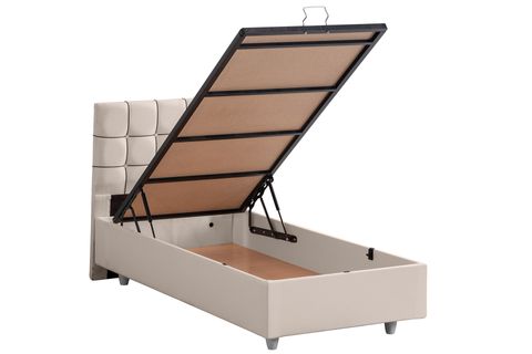 TAVİRA BAZA BAŞLIK VE YATAK SETİ, KREM 140X190