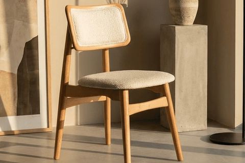 PALMA DÖŞEMELİ SANDALYE AHŞAP MASA TAKIMI, 90X90