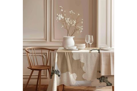 SİSLİ SABAH PAMUK MASA ÖRTÜSÜ, 100X100 CM