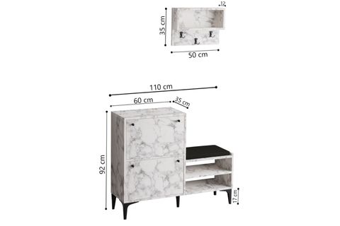 BRED AYAKKABILIK, CARRARA MARBEL