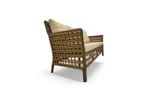 PAVİA RATTAN ÜÇLÜ BAHÇE MOBİLYASI, KAHVERENGİ