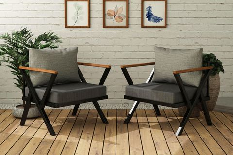 WOODESK BEGONVİL TEKLİ BAHÇE SETİ, GRİ, CPT5523-70