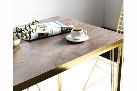 VIOLET GOLD MASA SANDALYE TAKIMI, 70X70