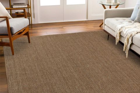 PERA HALI KAHVE VE SİYAH BALIKSIRTI SİSAL TARZI HALI FM03BL 280X365 CM