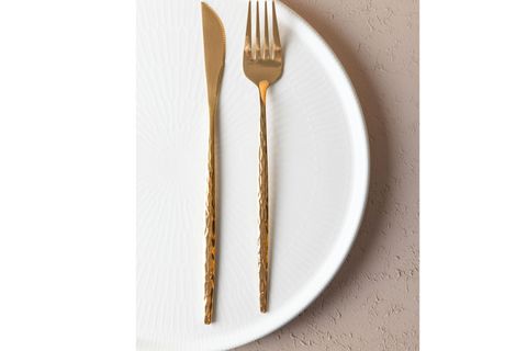 THE MİA SHİNY ÇATAL KAŞIK BIÇAK TAKIMI GOLD 36 PARÇA