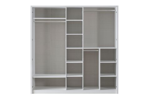 LİFE GARDIROP, BEYAZ, 5 KAPAKLI